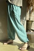 Basso Shirring Balloon Pant Deep Sage